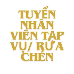 Nhân Viên Tạp Vụ/ Rửa Chén