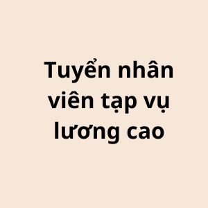 Nhân Viên Tạp Vụ